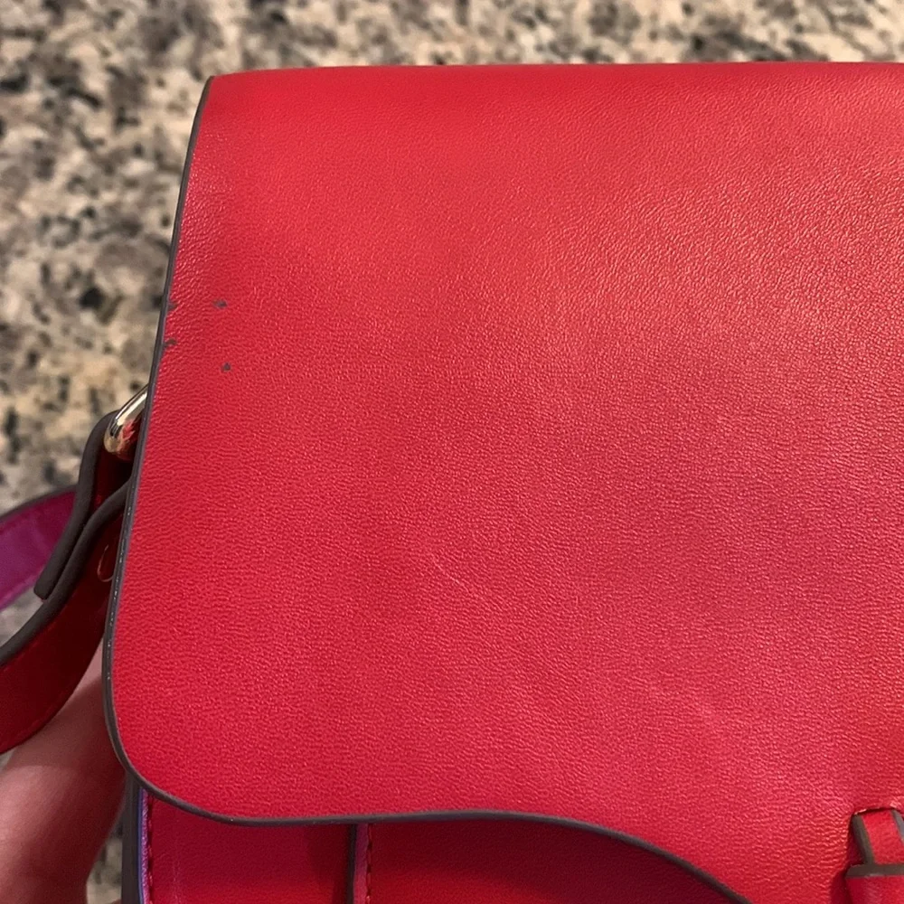 Just Fab Red Adjustable Crossbody Purse
